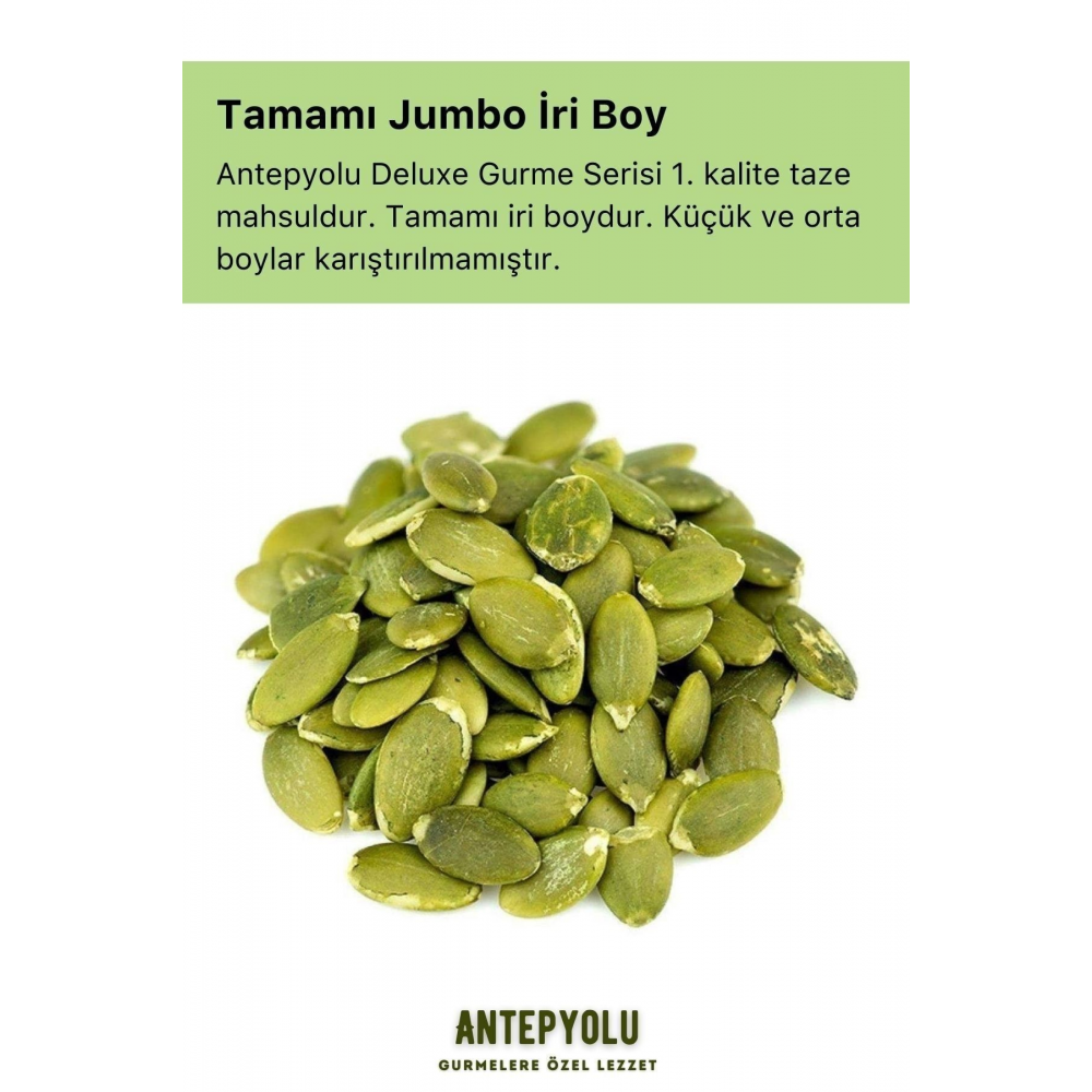 Deluxe Gurme Serisi %100 Taze Çiğ Kabak Çekirdeği Içi Lezzetli Iç Çekirdek Net 80 gr