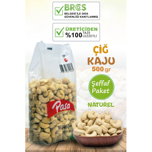 Çiğ Kaju Fıstığı 500 gr Naturel (1. Kalite)
