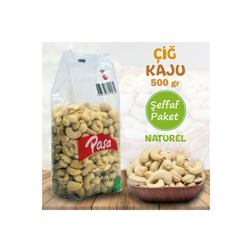 Çiğ Kaju Fıstığı 500 gr Naturel (1. Kalite)