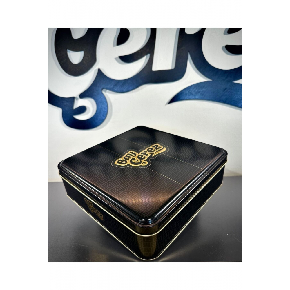 hediyelik metal kutu 5li karışık kuruyemiş extra(yerfıstığı-antep-badem-fındık-kaju)NET:1KG