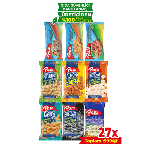 Lezzeti Keşfet Lüx Paket 990 gr - 27 Paket (NATUREL 1. KALİTE)