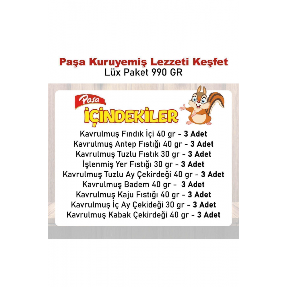 Lezzeti Keşfet Lüx Paket 990 gr - 27 Paket (NATUREL 1. KALİTE)