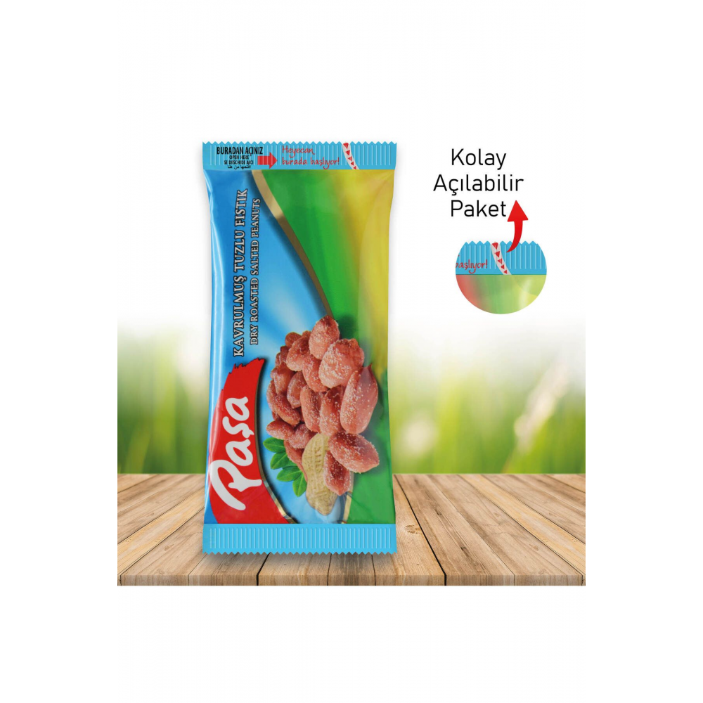 Kavrulmuş Tuzlu Yer Fıstığı 30 gr X 48 Adet (NATUREL 1. KALİTE)