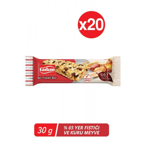 Yer Fıstıklı Bar 30gr 20 Li Paket