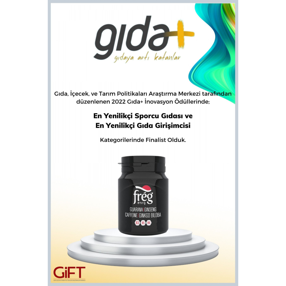 Freg Kafeinli Vitaminli Enerji Sakızı Şekersiz ve Nane Aromalı