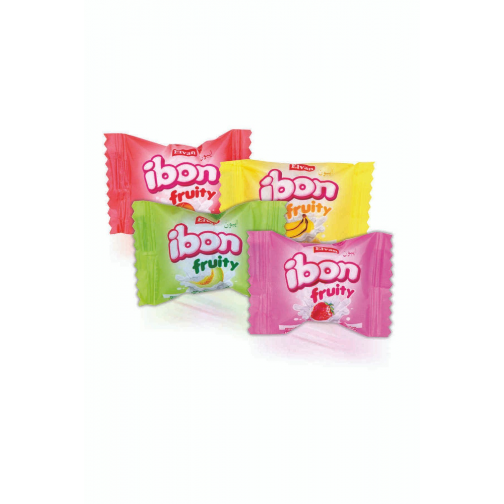 Ibon Sütlü Meyveli Şeker 1000 Gr. Silindir (1 Kutu)
