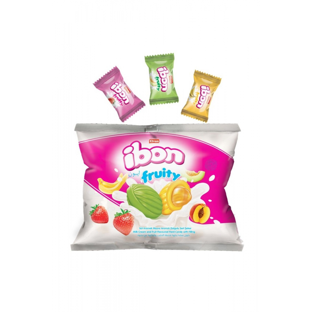 Ibon Sütlü Meyveli Şeker 300 Gr. (1 Paket)