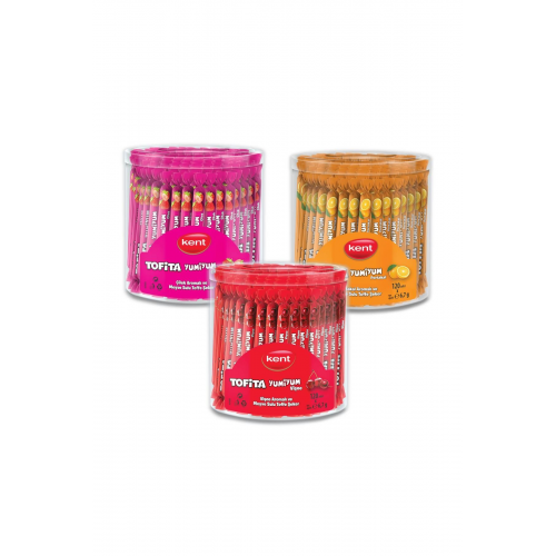 Kent Yumiyum Tüm Çeşitler Mega Paket 120'li Kavanoz - 3'lü Paket