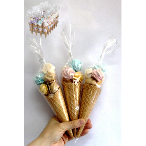 Süt Çocuk Kornet Külah Beze 24 Adet