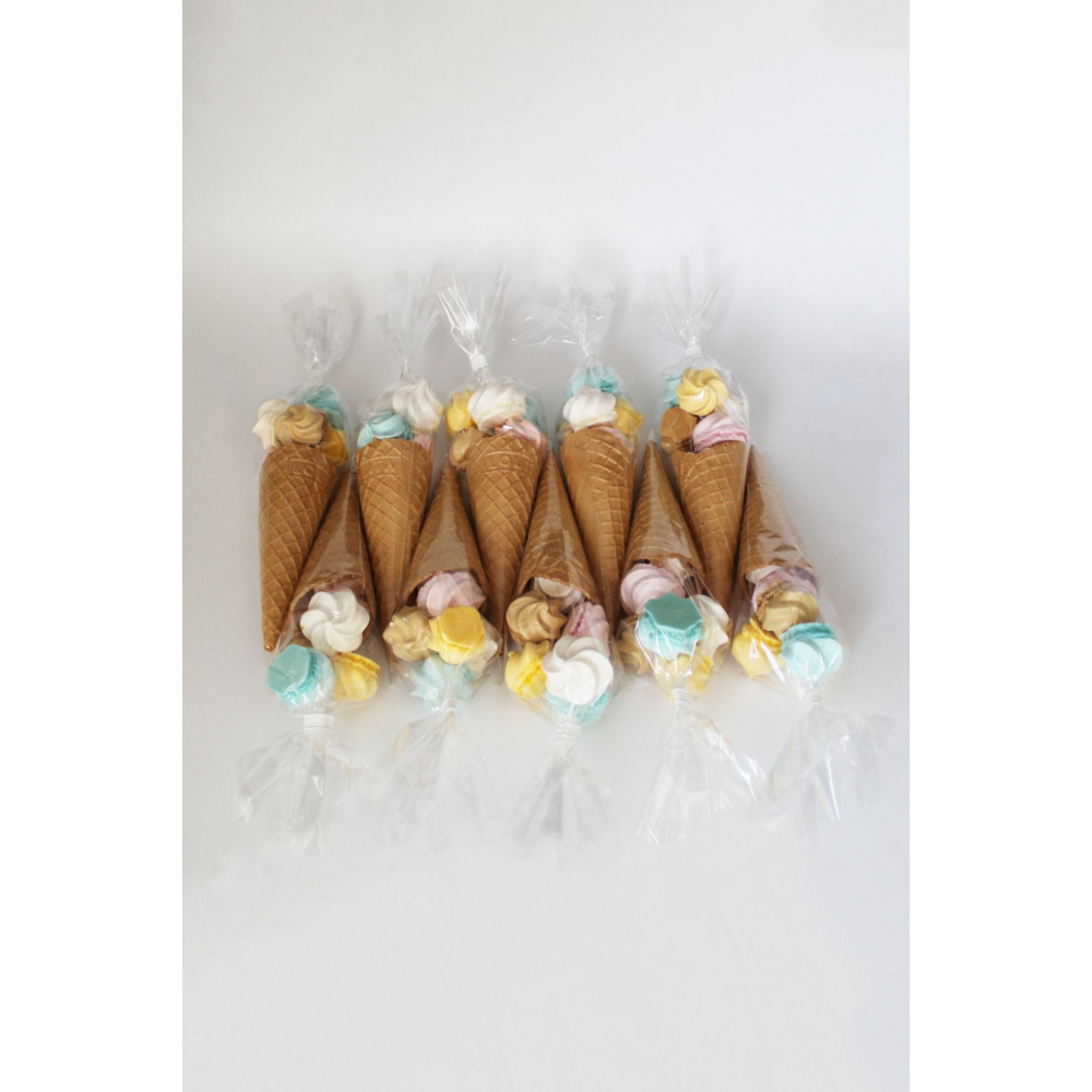 Süt Çocuk Kornet Külah Beze 24 Adet