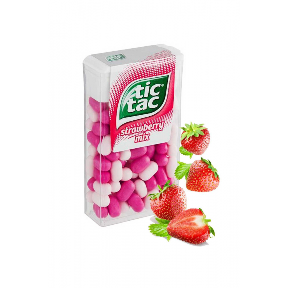 Tictac Çilek Aromalı Şeker 18 Gr. (1 Adet)