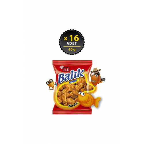 Balık Kraker 40 g x 16 Adet