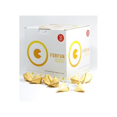 Şans Kurabiyesi Ekonomik Paket - 50 Li Forfun Fortune Cookie