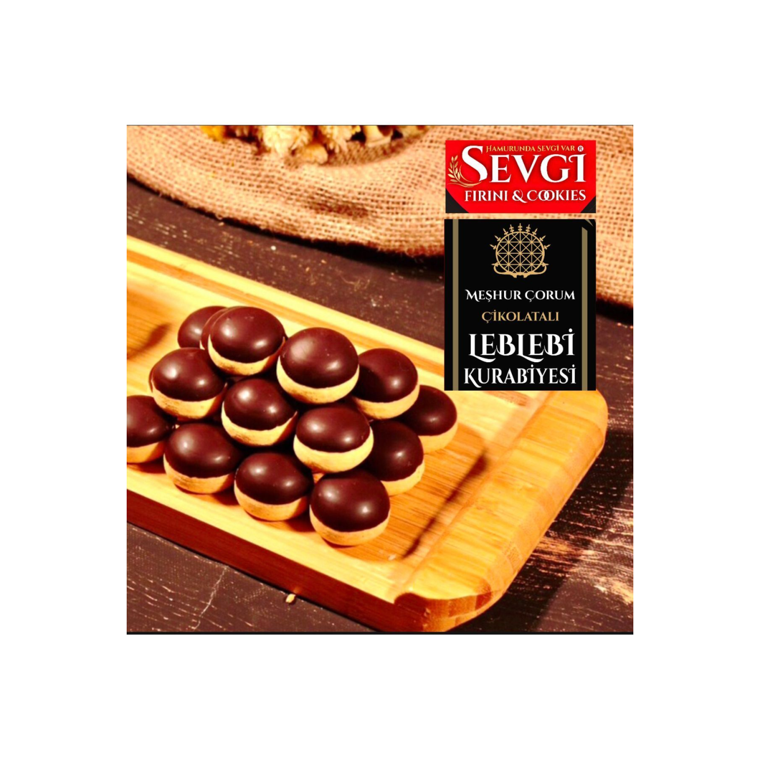 Sevgi Fırını Çikolatalı Leblebi Kurabiyesi 200gr