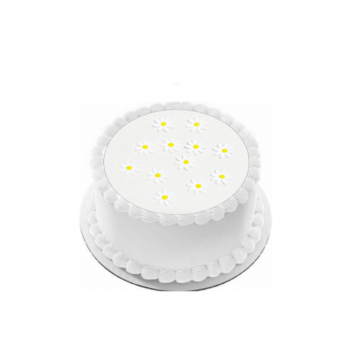 Pasta Tamamlayıcı Süs Şeker Hamurundan Papatya Modeli