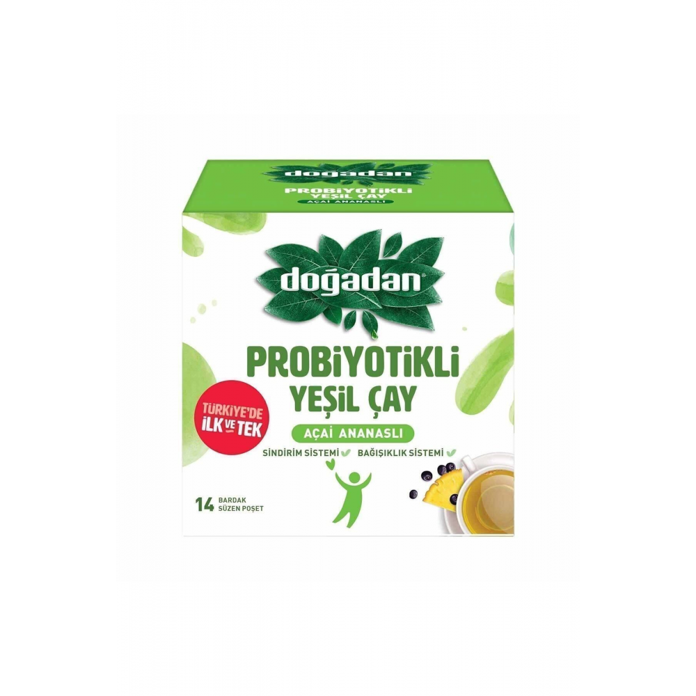 Probiyotikli Yeşil Çay Açai Ananaslı 14l'ü