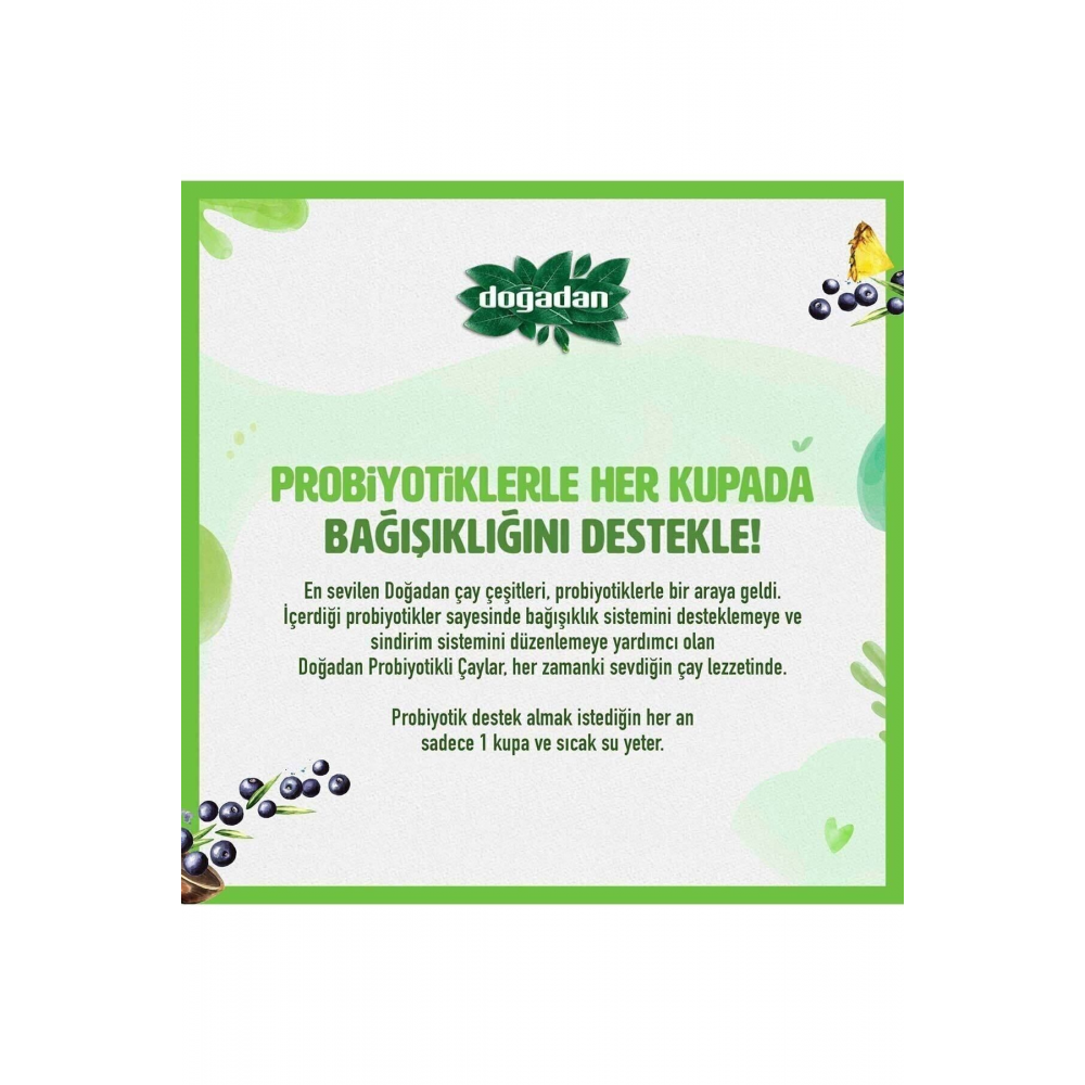 Probiyotikli Yeşil Çay Açai Ananaslı 14l'ü