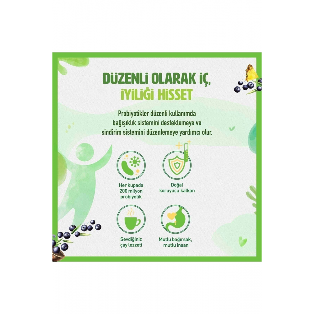 Probiyotikli Yeşil Çay Açai Ananaslı 14l'ü