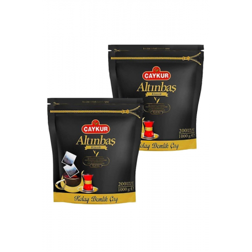 Altınbaş Klasik Siyah Demlik Poşet Çay 2'li 200 X 5 G