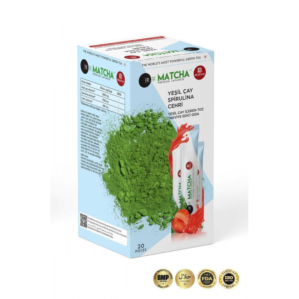 Macha Çayı Çilek Aromalı