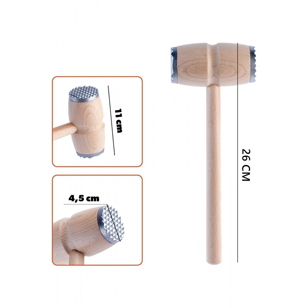 Et Tokmağı ve Çelik Cımbız Seti Lieteswe