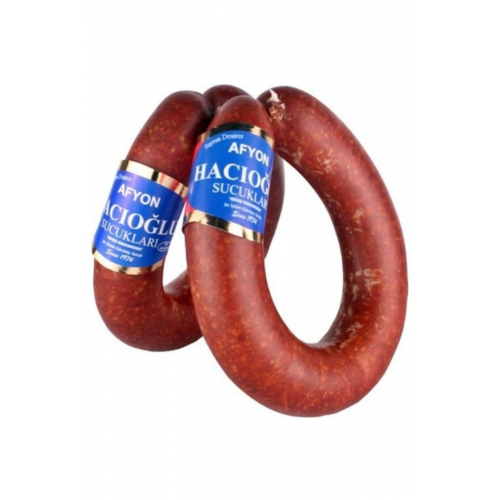 Hacıoğlu Sucuk Geleneksel Lezzet %100 Dana Afyon Sucuğu 1 Kğ