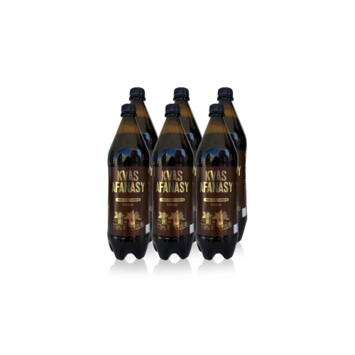 Kvas «» 1 Lt 6 Adet (6 Lı ) Plastik Şişe Filtrelenmemiş Alkolsüz Malt Içecek