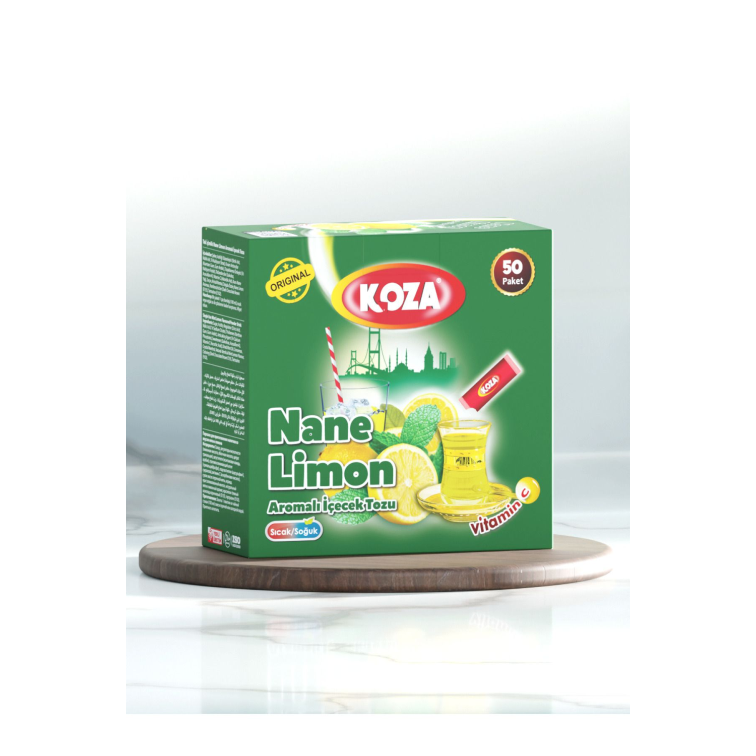 Tek Içimlik Nane Limon Aro. Içecek Tozu (50 Adet)