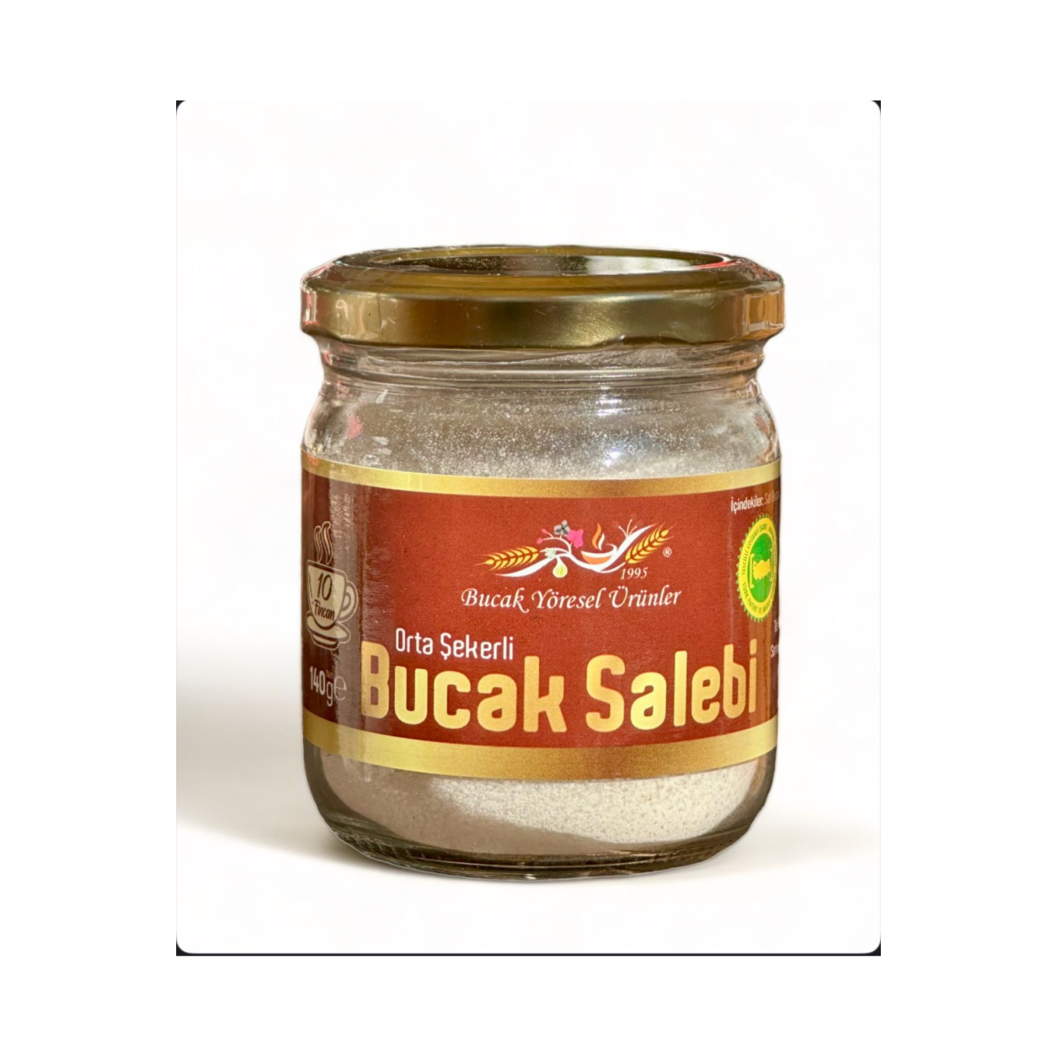 Bucak Salebi 10 Fincan Sıcak Salep / 2 Kg Dondurmalık Hakiki Bucak Salebi + Şeker