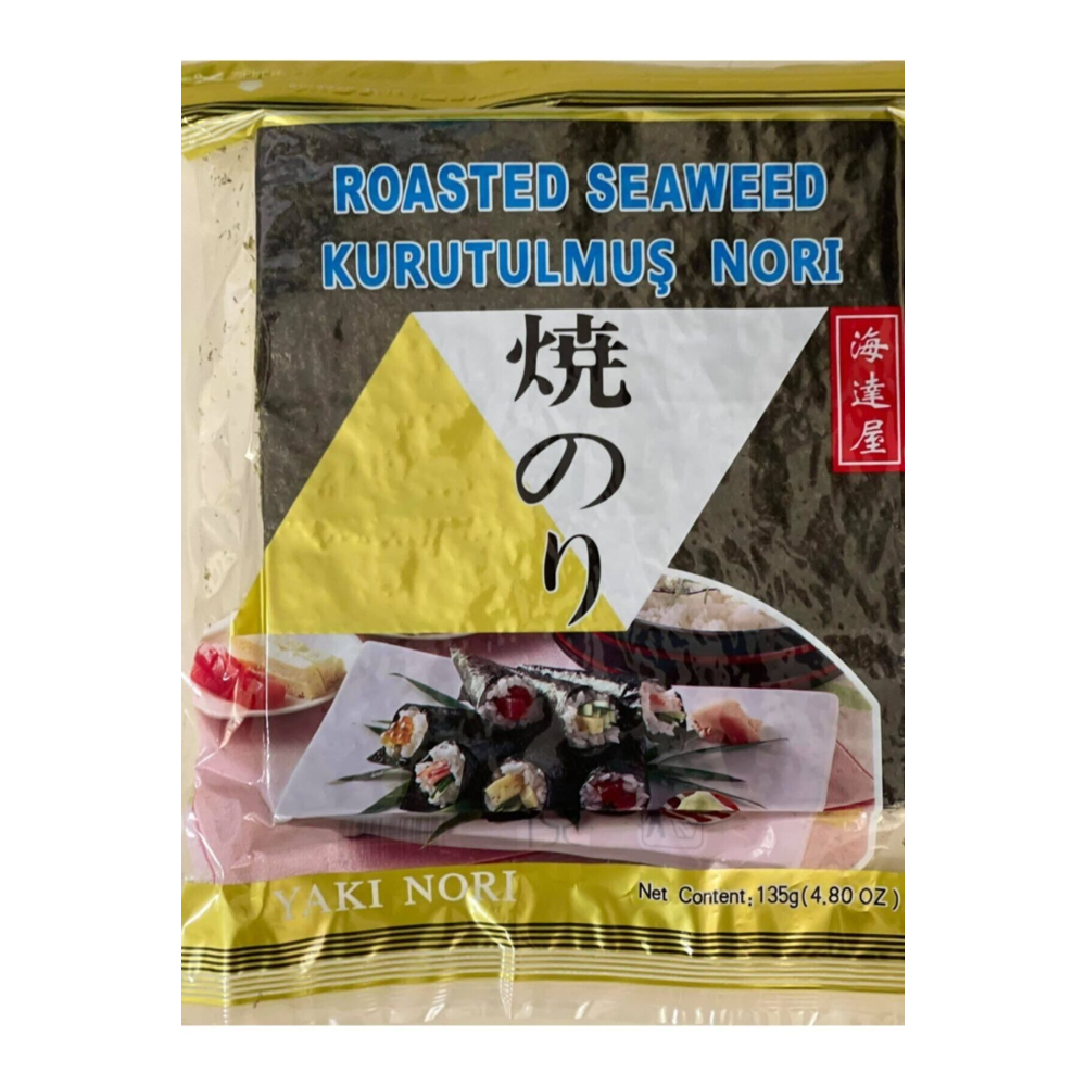Yaki Nori Kurutulmuş Nori Sushi Yosunu 50 Yaprak 135g
