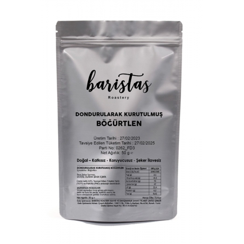 Dondurularak Kurutulmuş Böğürtlen 50Gr. / Freeze Dried Berries