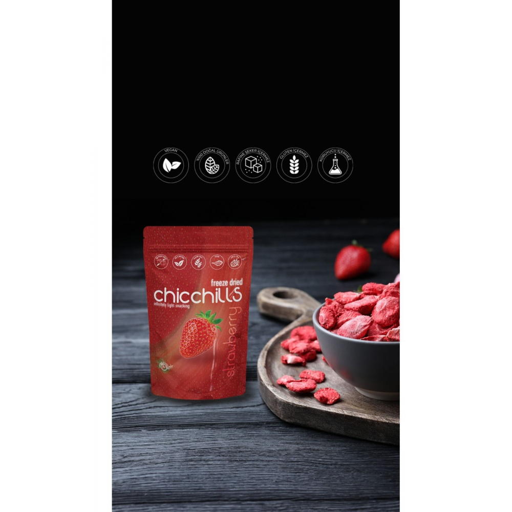 Dondurularak Kurutulmuş Çilek 15g x 3