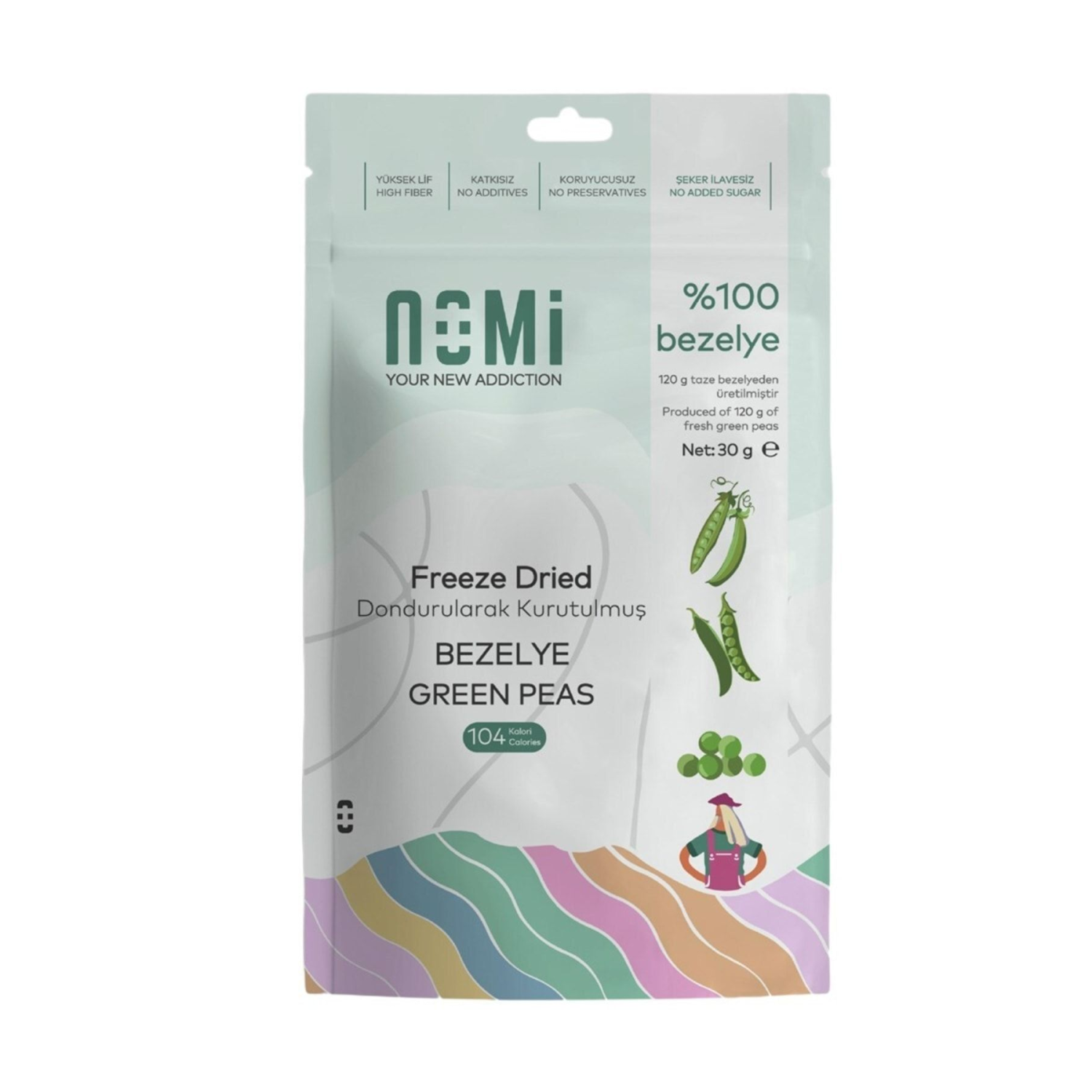 Freeze Dried Bezelye - 30 gr