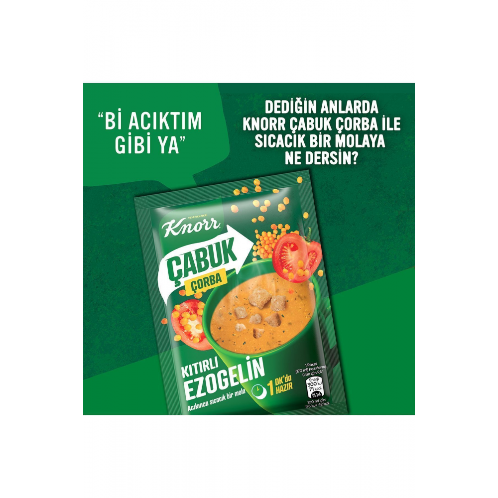 Çabuk Çorba Ezogelin Pratik Çorba 22 gr X 12 Adet