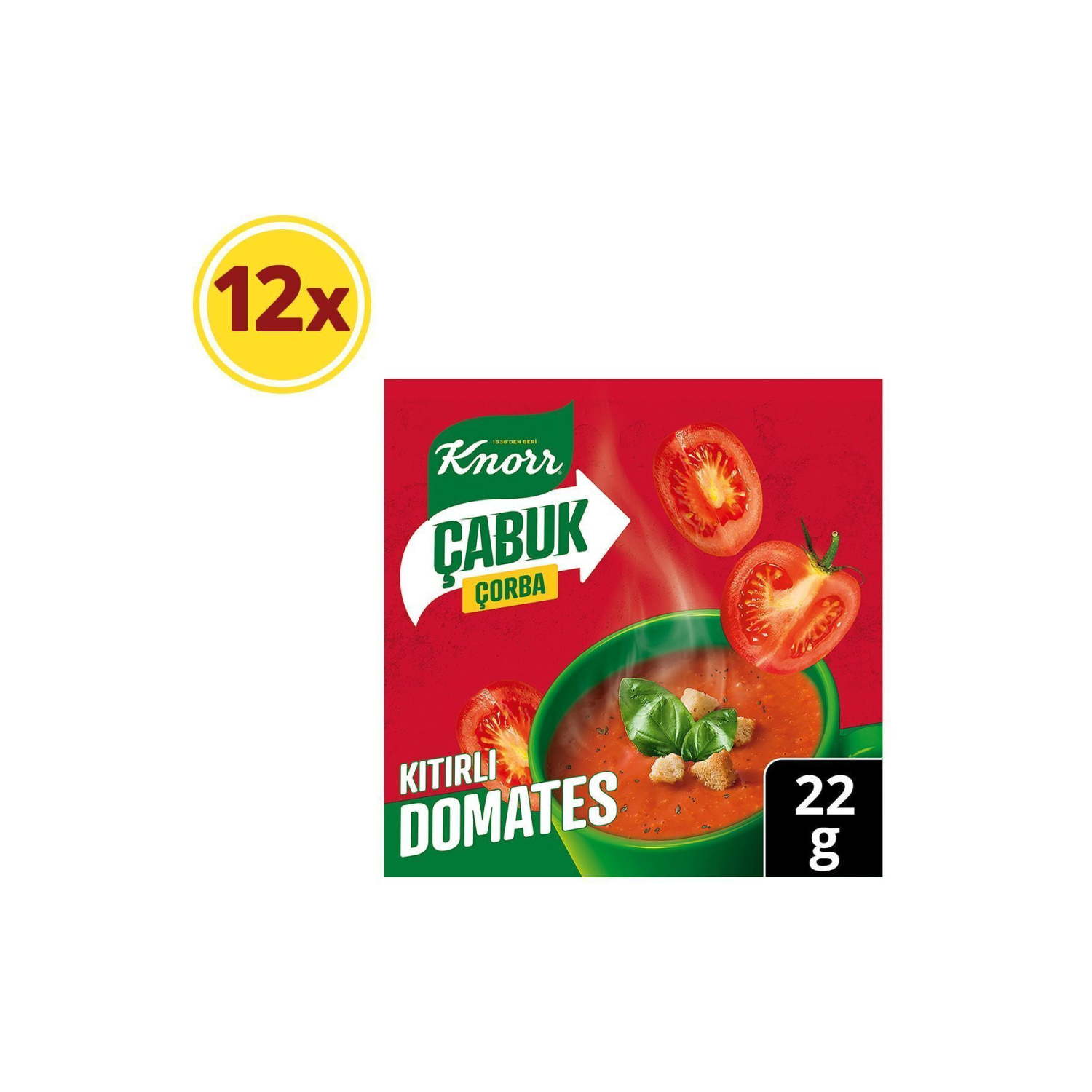 Kıtırlı Domates Çabuk Çorba 22 gr X 12 Adet