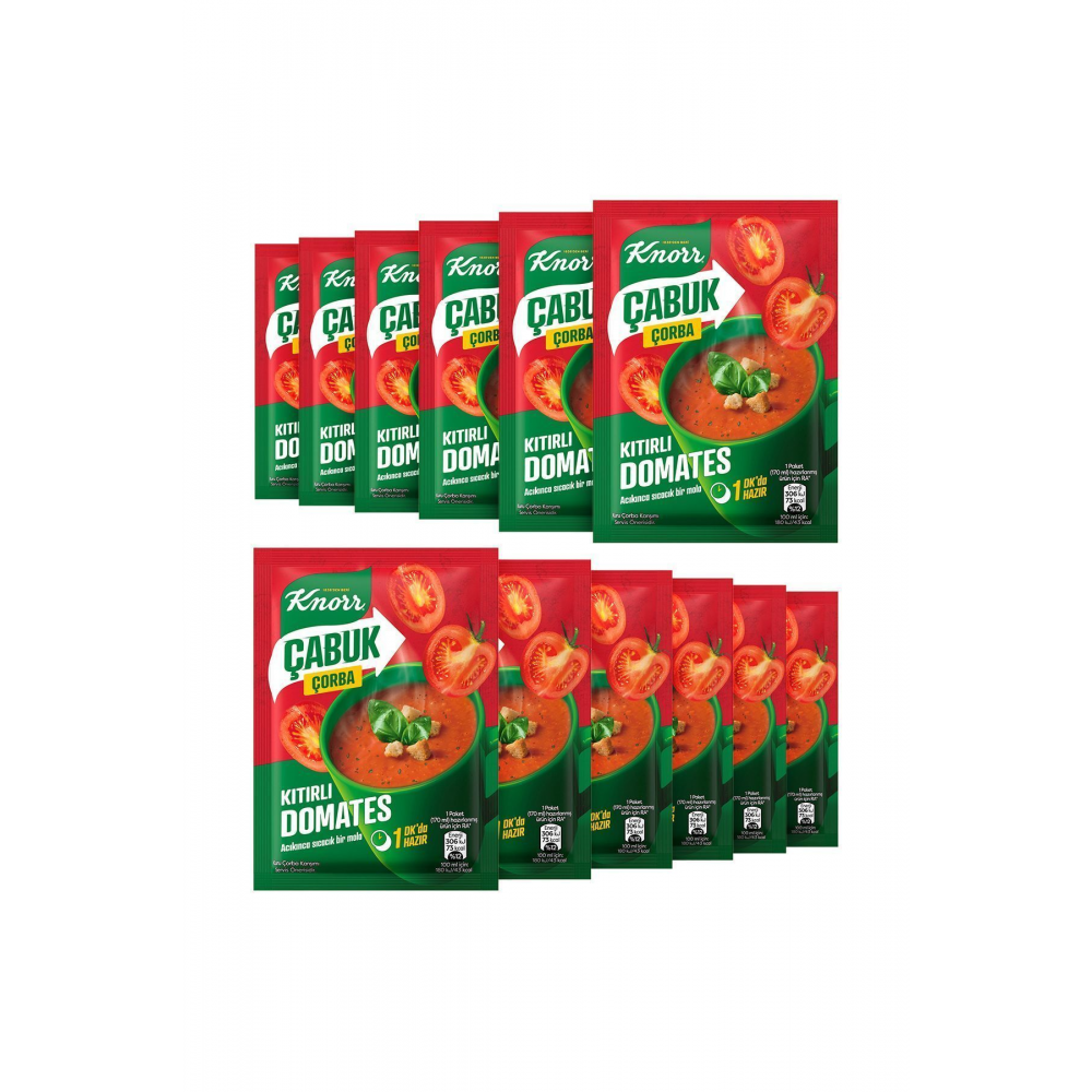 Kıtırlı Domates Çabuk Çorba 22 gr X 12 Adet
