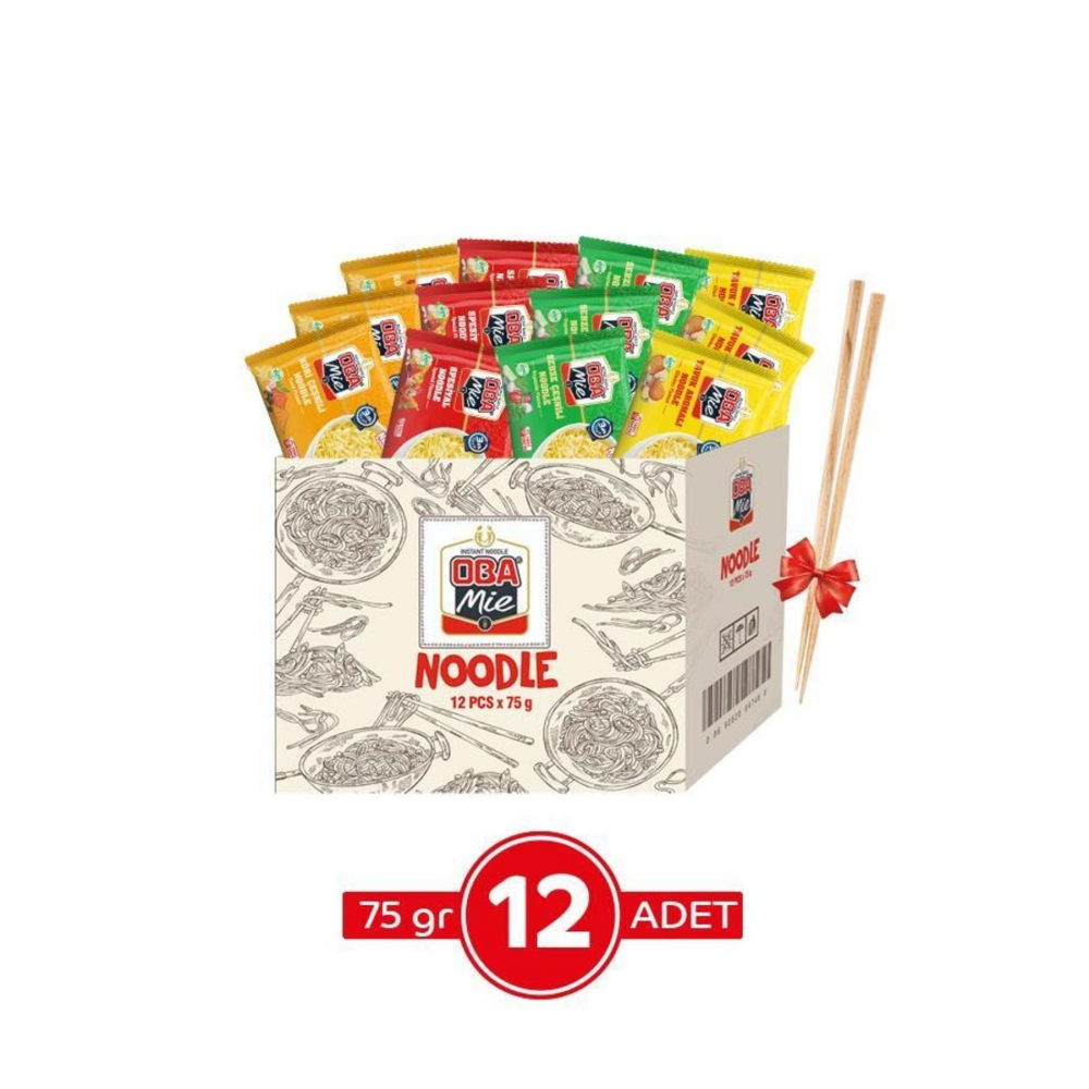Oba Mie Karma Çeşnili Noodle 12'li