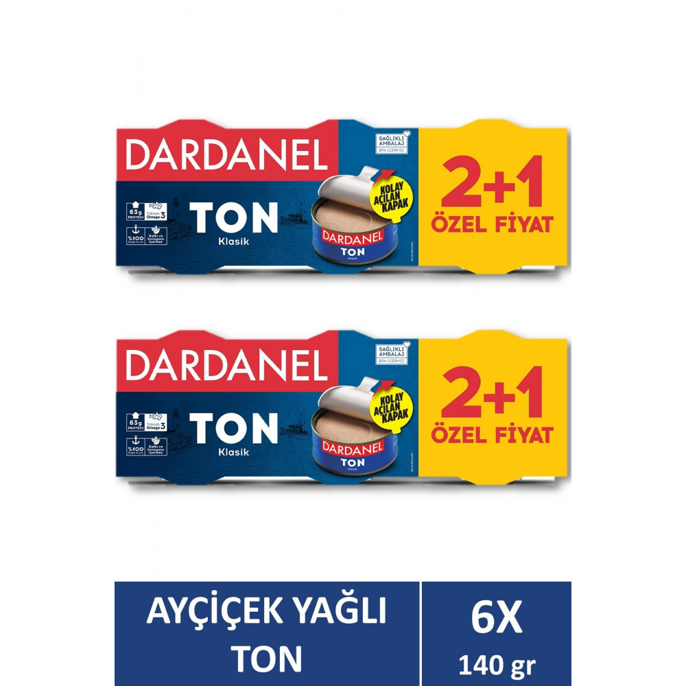 Ayçiçek Yağlı Ton Balığı 3x140 gr X 2 Adet