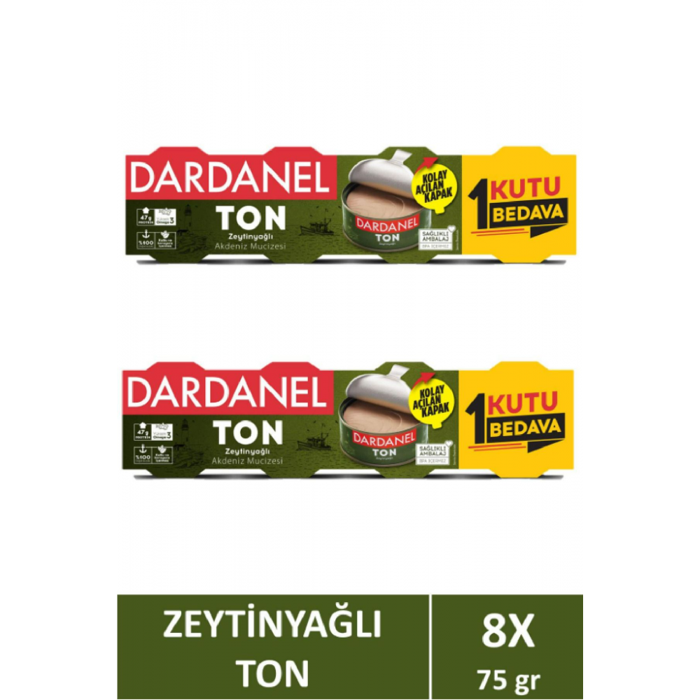 Zeytinyağlı Ton Balığı 4x75 gr X2 Adet