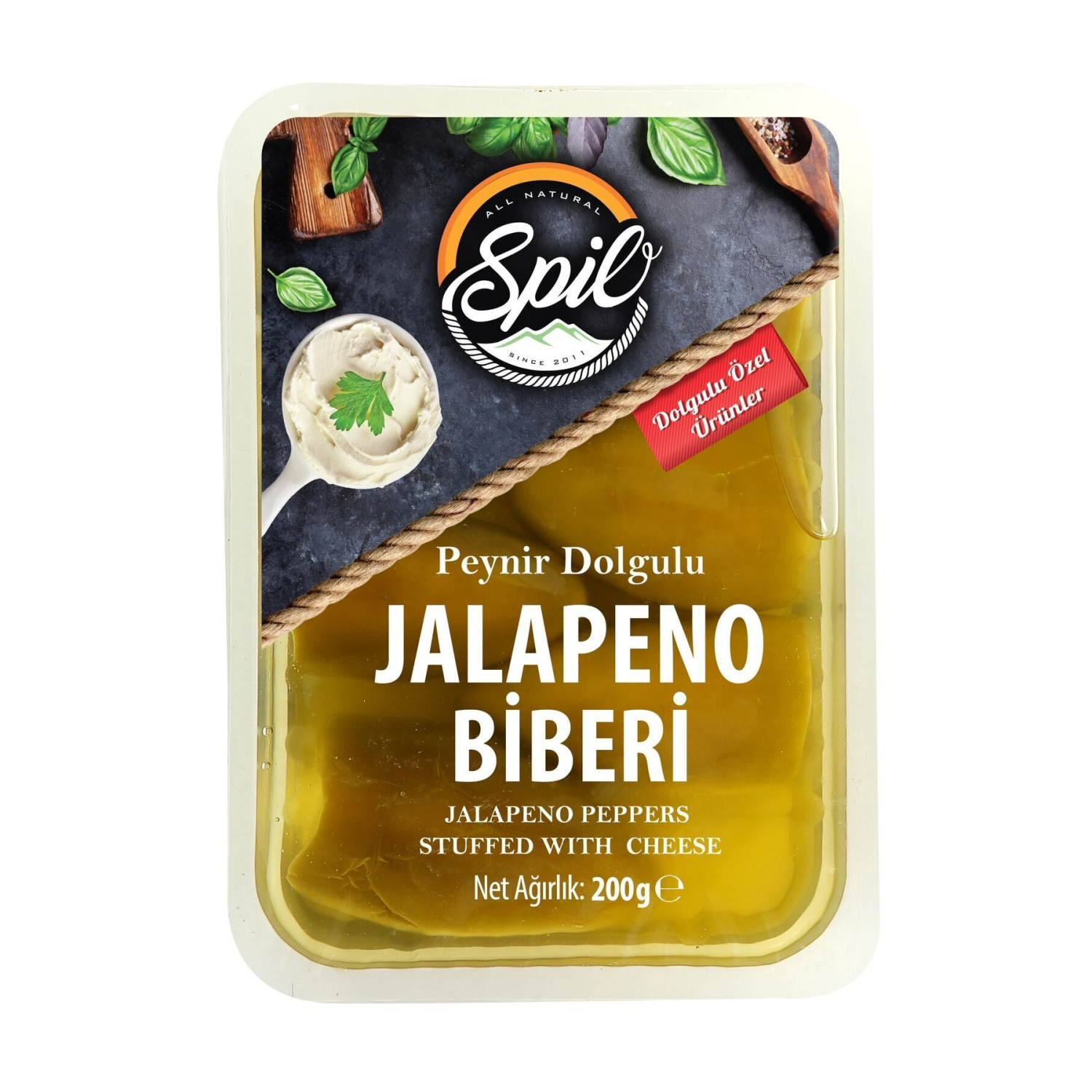 -peynir Dolgulu Jalapeno Biber 200g*6 Adet-1200g
