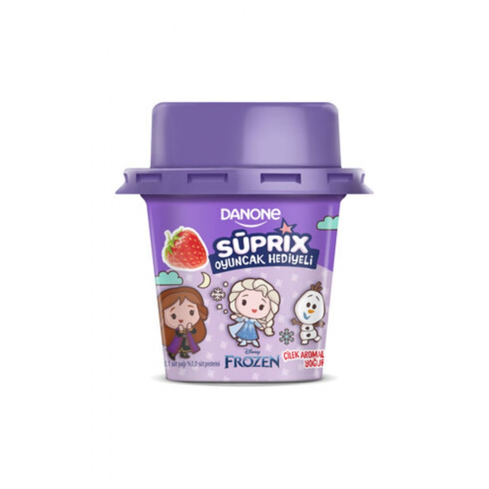 Süprix Frozen Oyuncak Hediyeli Çilek Aromalı Yoğurt 90 Gr