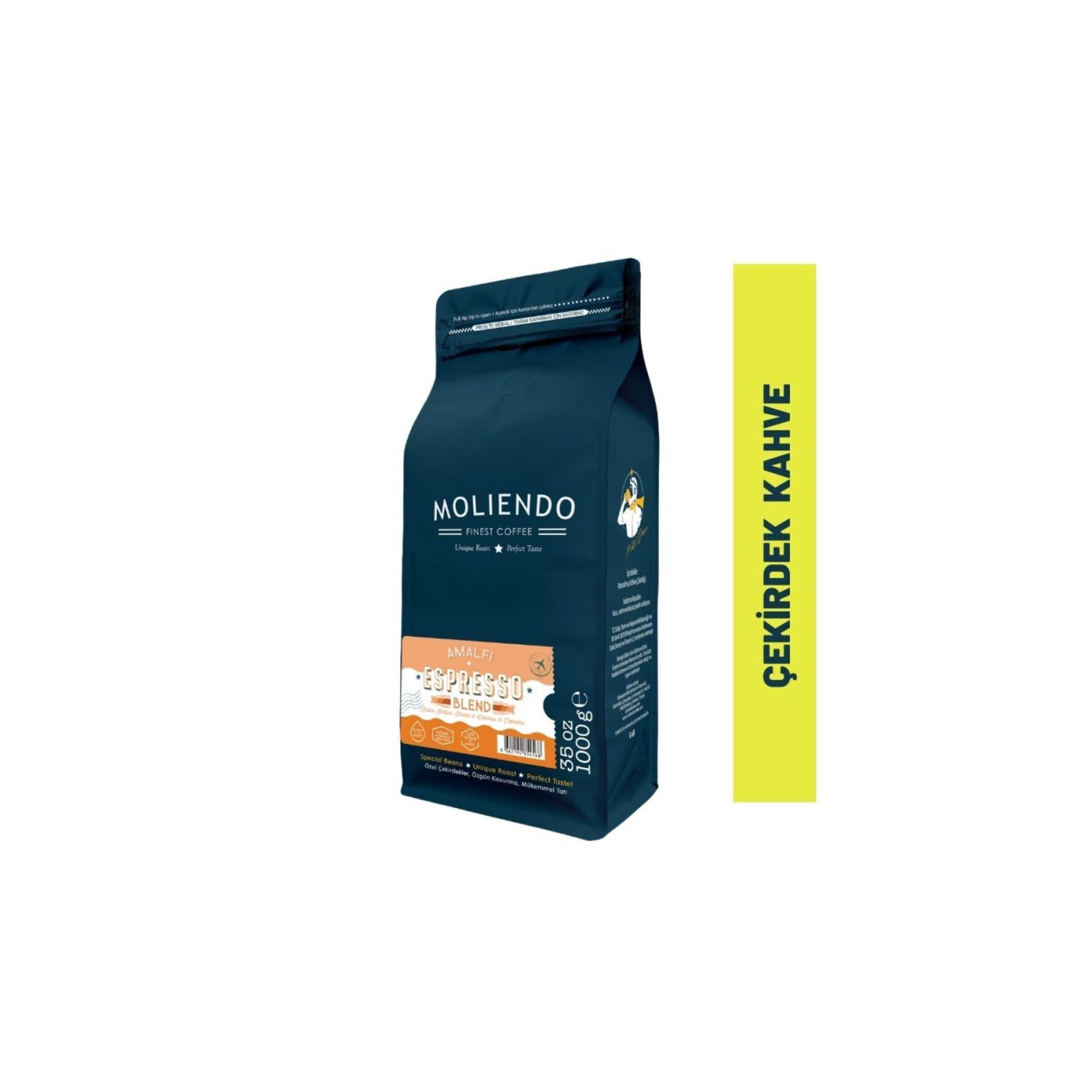 Amalfi Espresso Blend Kahve (ÇEKİRDEK KAHVE) 1000 G