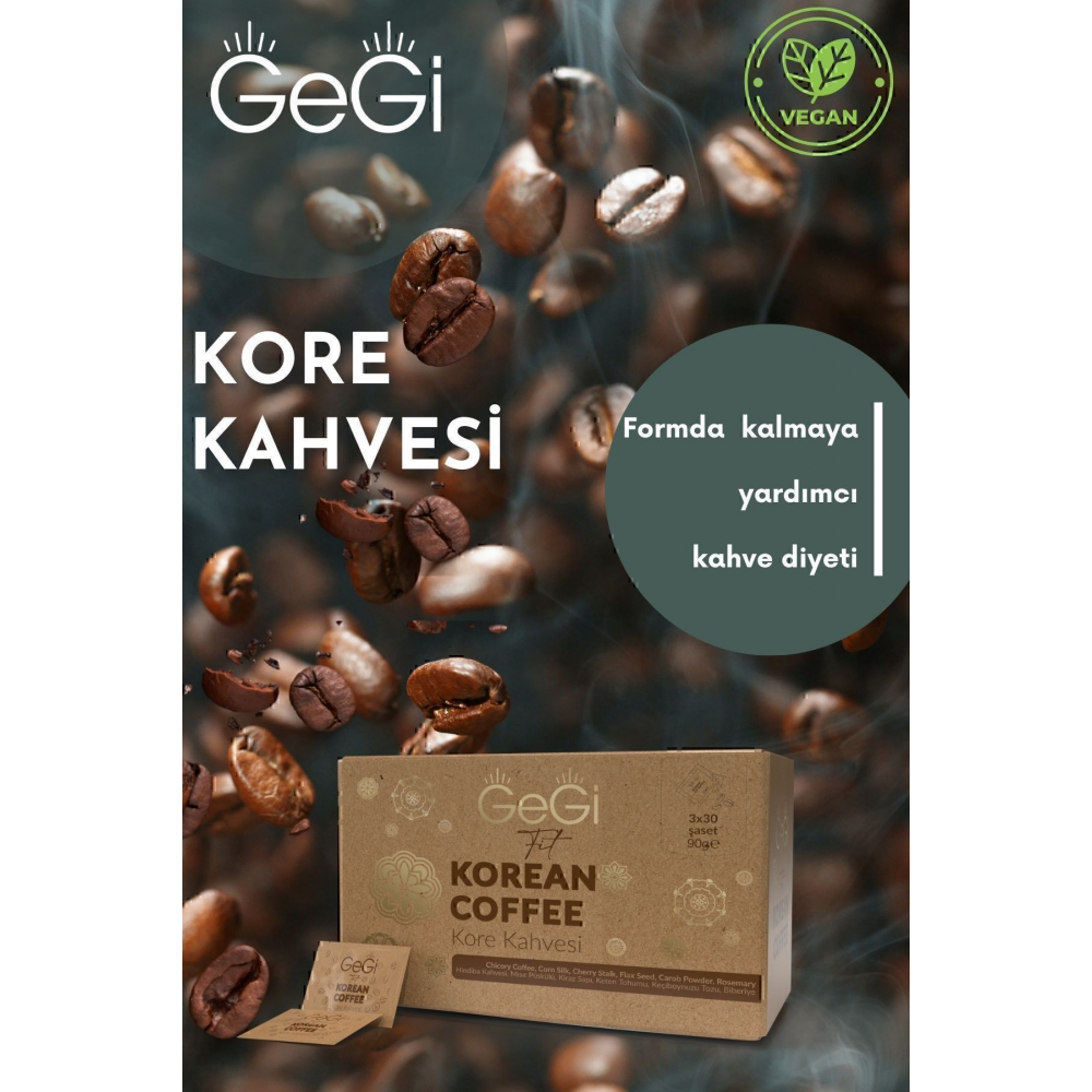 Zayıflama, Kore Hindiba Diyet Detoks Kahvesi 1 Aylık Kullanım 30 Şase