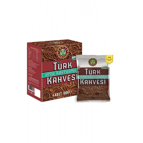 Orta Kavrulmuş Türk Kahvesi 100 Gr (4'lü Paket) Orta Kavrulmuş Türk Kahvesi 100 Gr (4'lü Paket)
