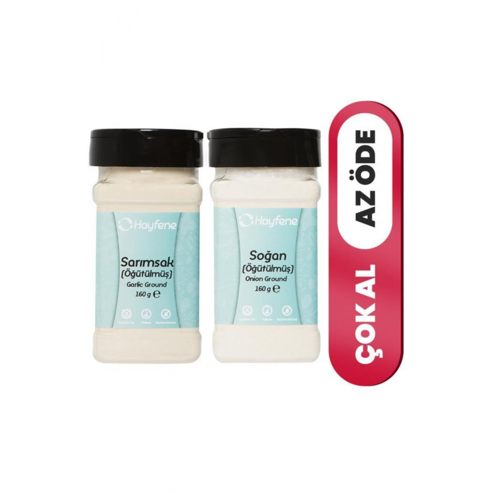 Sarımsak Toz 160 G Soğan Toz 160 G - 2'li Set