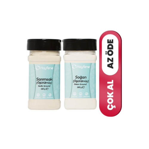 Sarımsak Toz 160 G Soğan Toz 160 G - 2'li Set