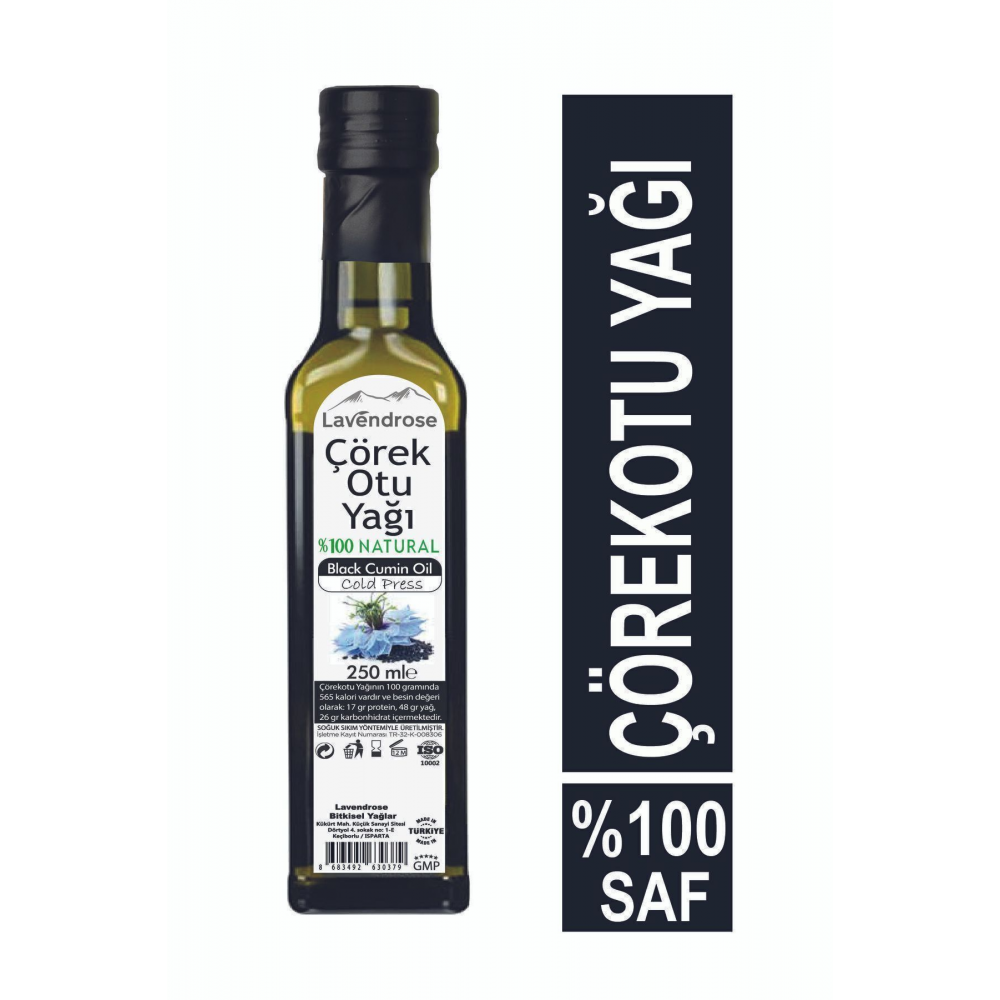 Çörek Otu Yağı 250ml %100 Saf Ve Doğal * Çörekotu Yağı Soğuk Sıkım Black Cumin Oil