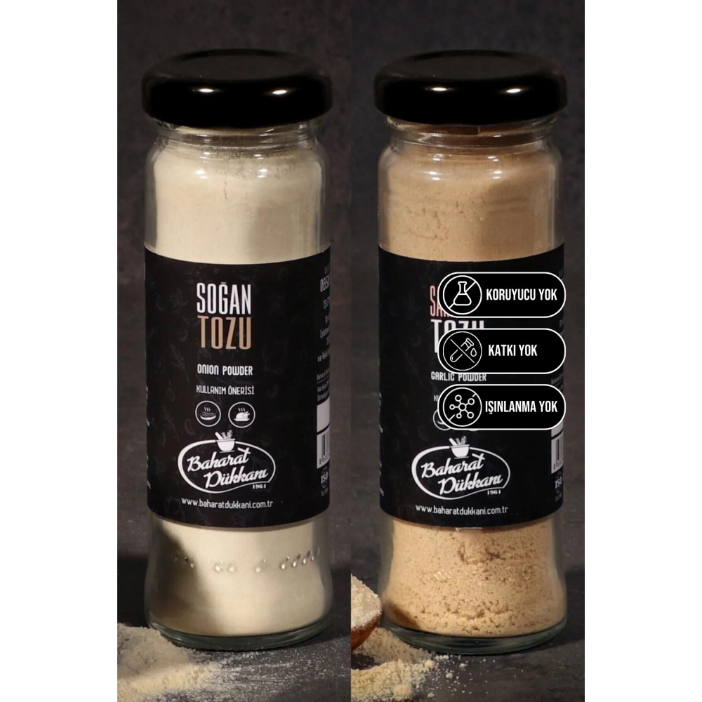 Sarımsak Tozu - Soğan Tozu 2'li Set