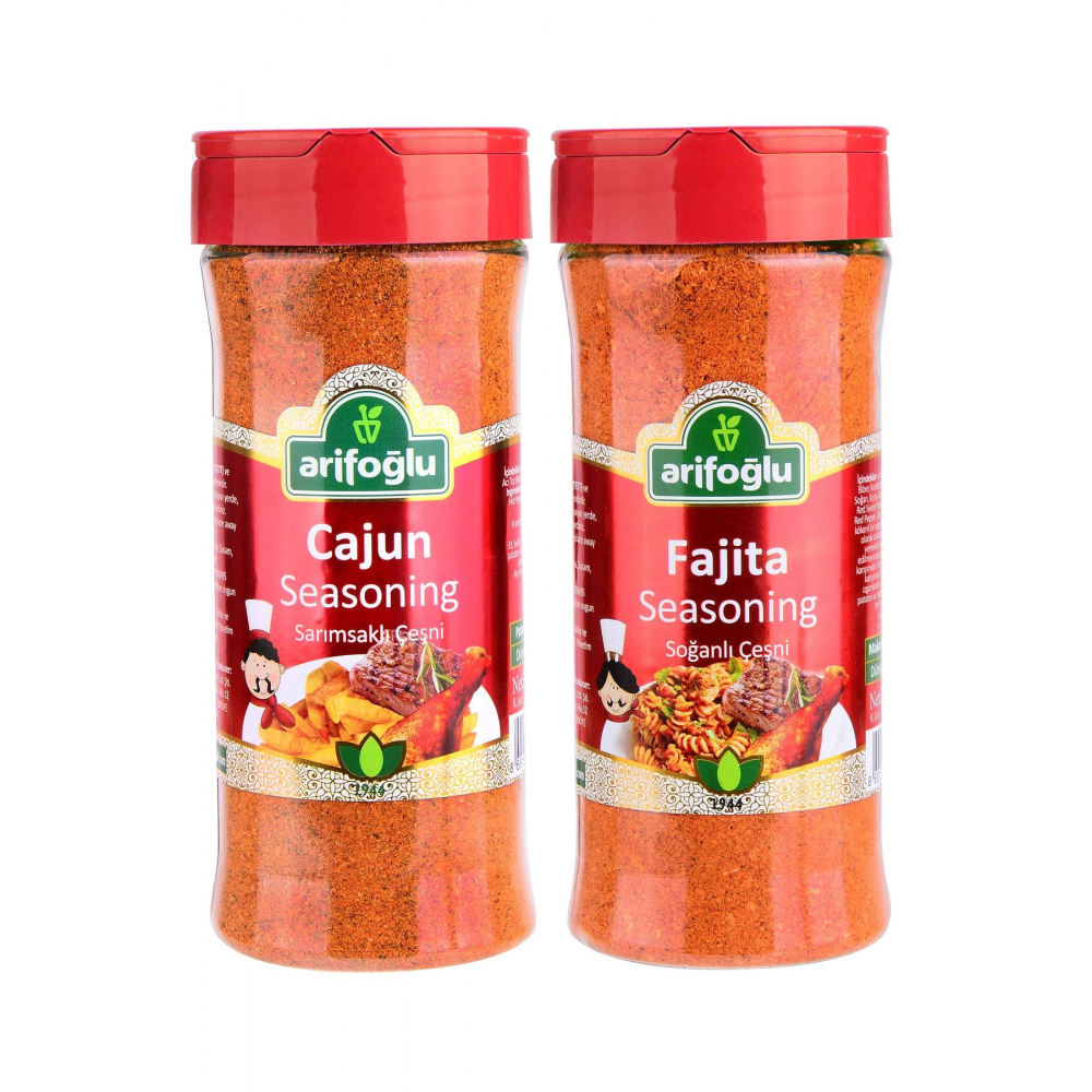 Cajun Seasoning 230g + Fajita Seasoning 230g (2 Ürün)