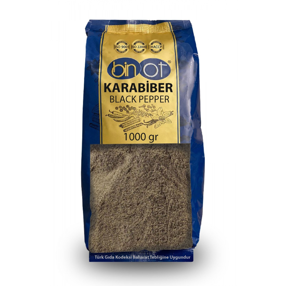 Karabiber Toz 1000 gr Büyük Paket